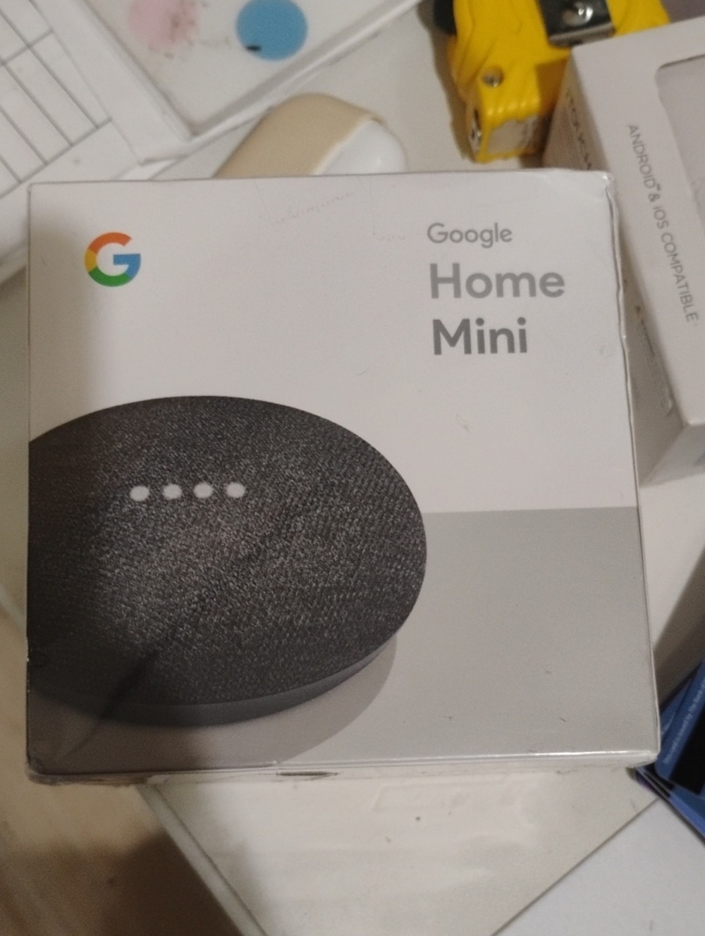 Google Home Mini Smart Speaker - Charcoal